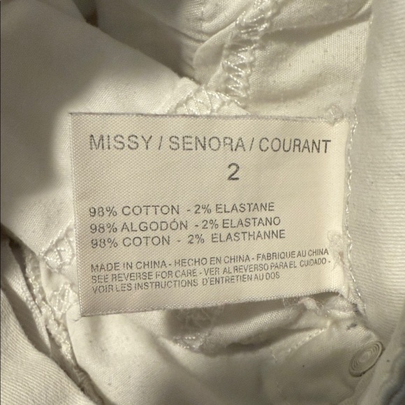 Anne Klein White Cropped Jeans - Picture 5 of 7